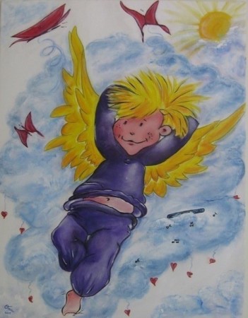 "Für mein Enkerl Samuel", 80 x 60 cm